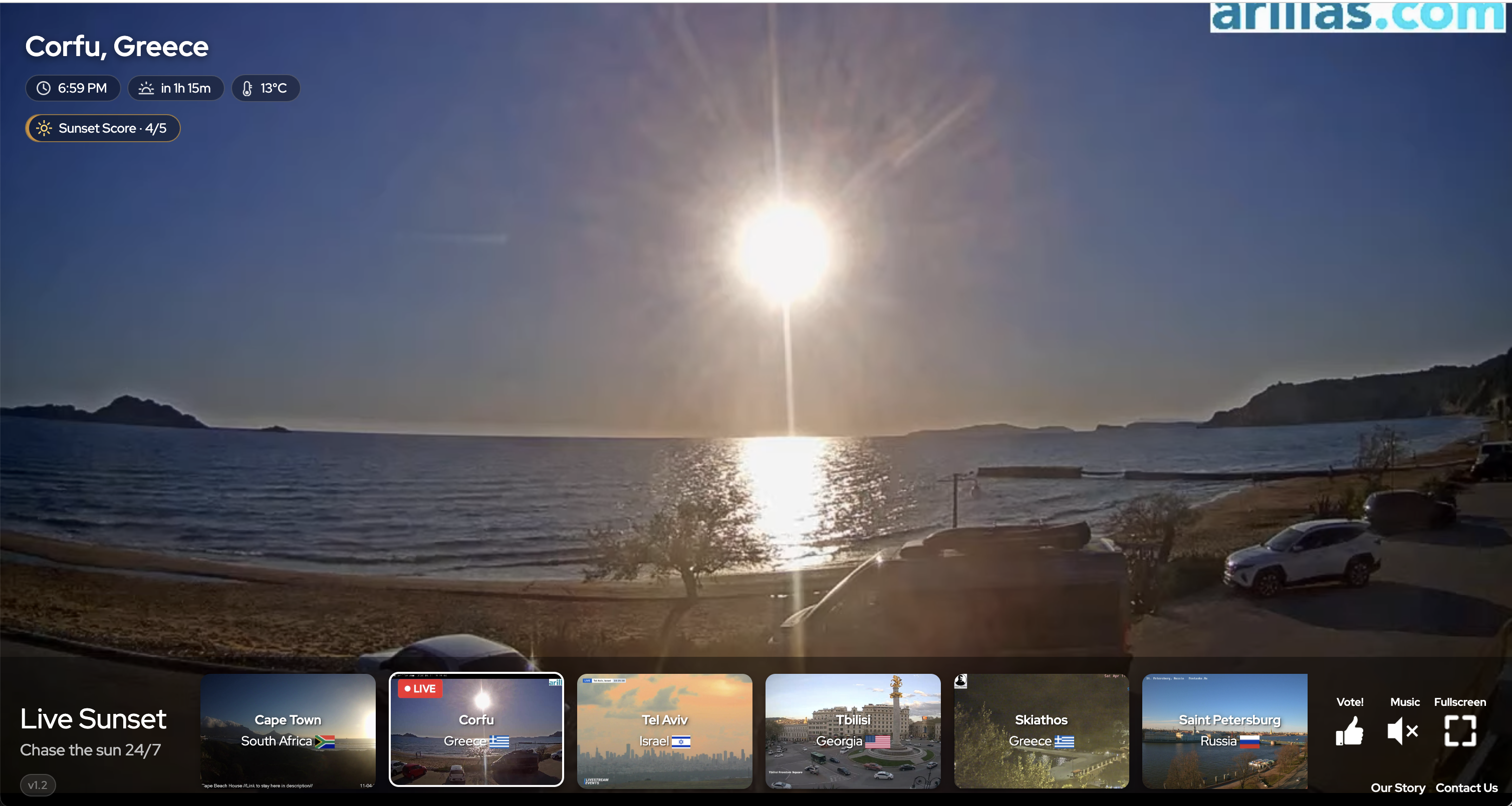 LiveSunset - Streaming Sunsets 24/7 gallery image
