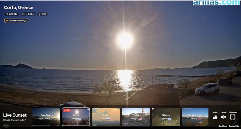 LiveSunset - Streaming Sunsets 24/7 screenshot 4