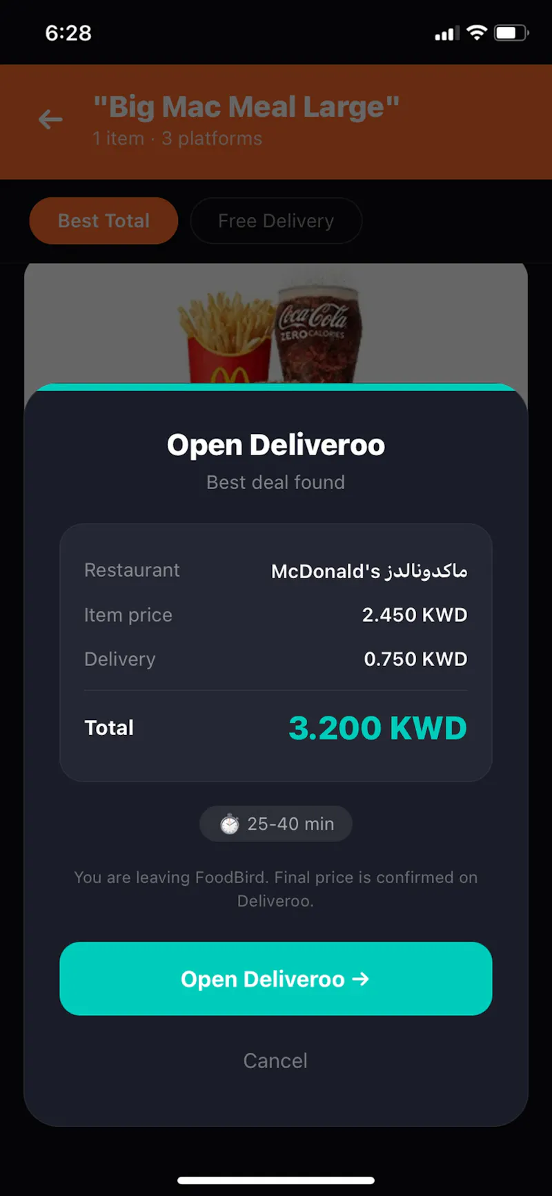 FoodBirdQ8 screenshot 3