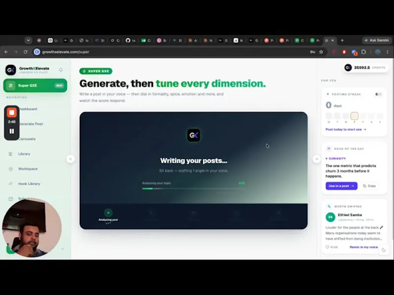 GrowthXElevate screenshot 1 (video preview)