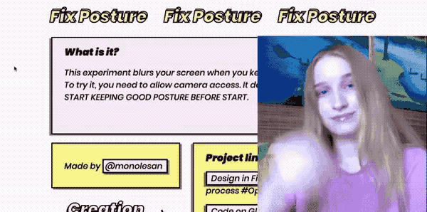 Fix your posture 
