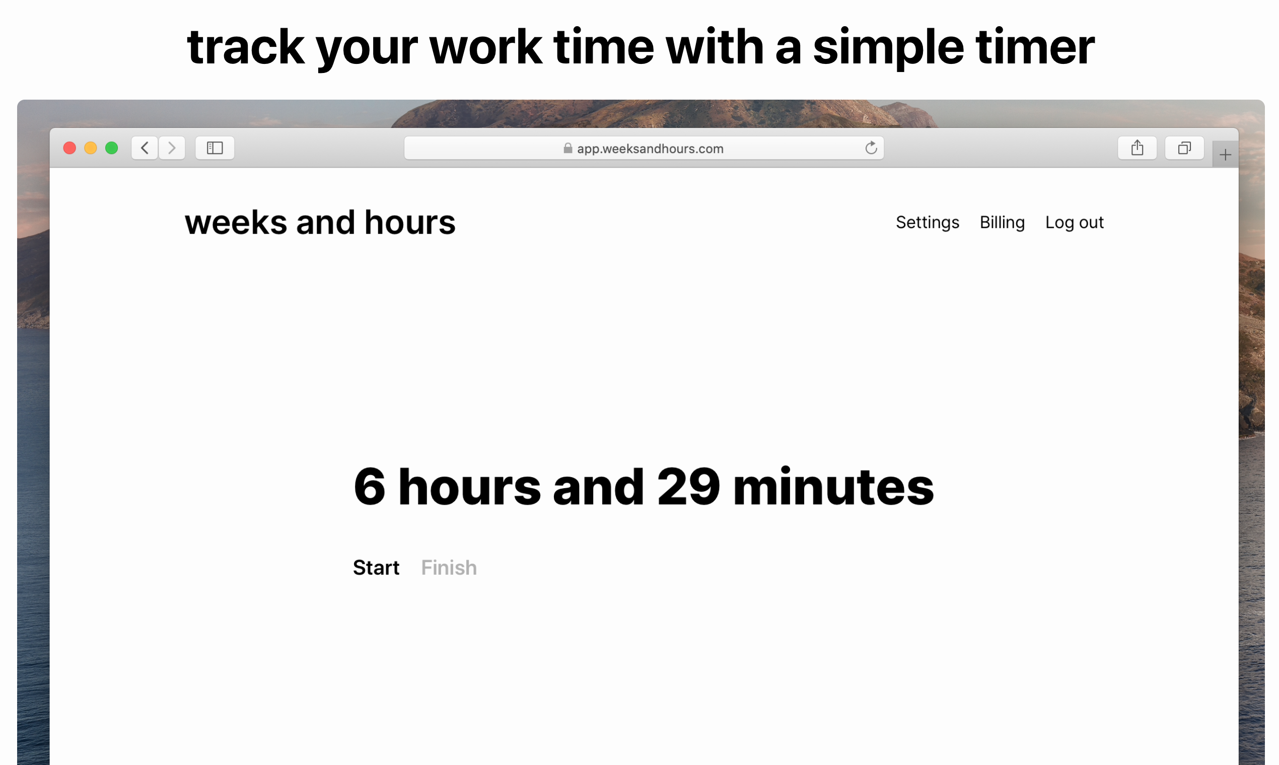 weeks and hours gallery image
