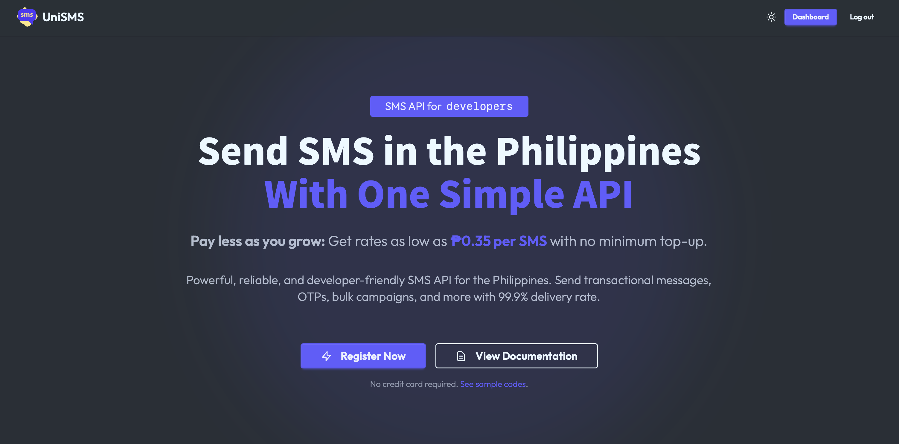 UniSMS API · SMS API Philippines gallery image