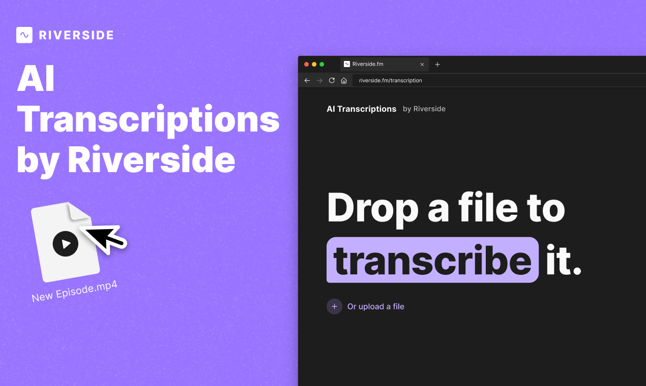Média Transcriptions d'IA par Riverside - Transcriptions de l'IA gratuites: précision inégalée en 100 langues 2