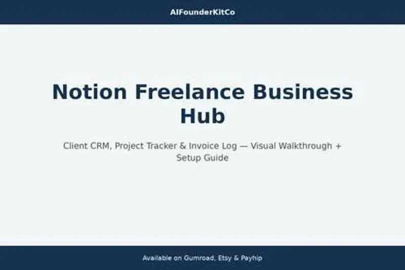 Notion Freelance Business Hub screenshot 1