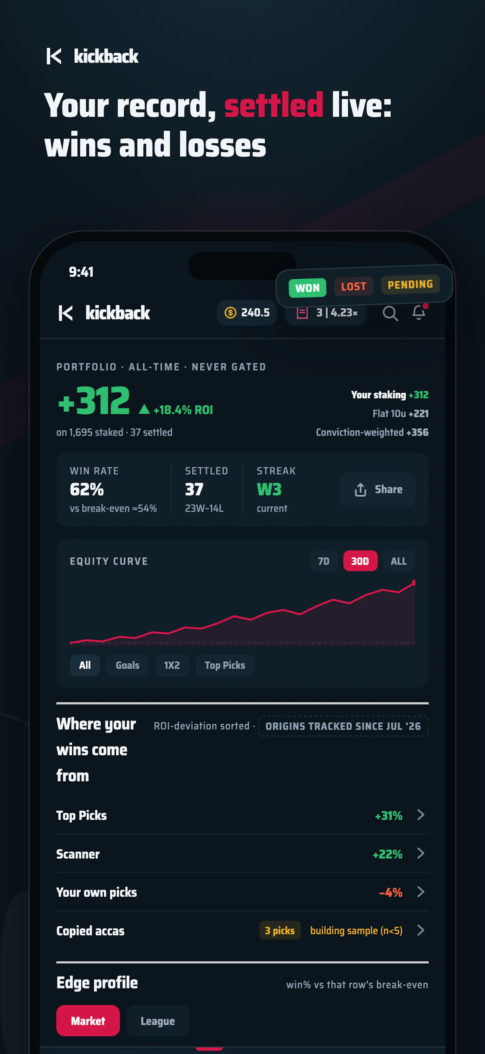Kickback screenshot 1