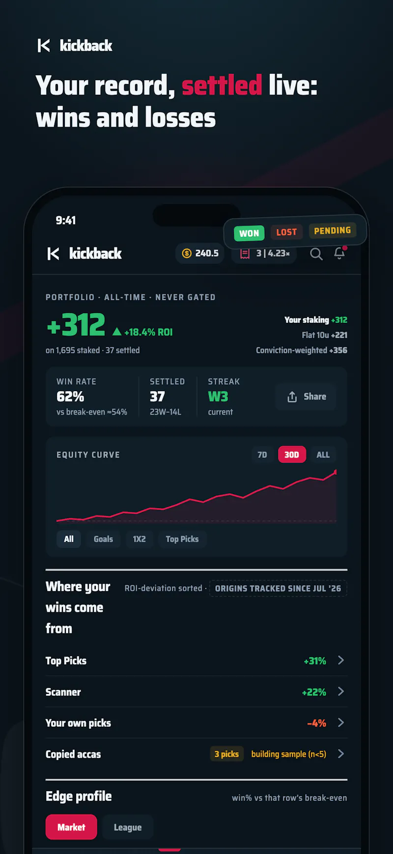 Kickback screenshot 1