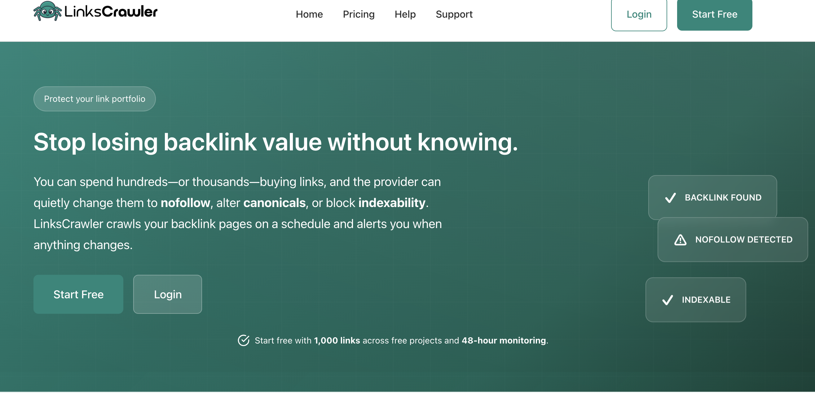 LinksCrawler - Main product screenshot demonstrating key features and user interface