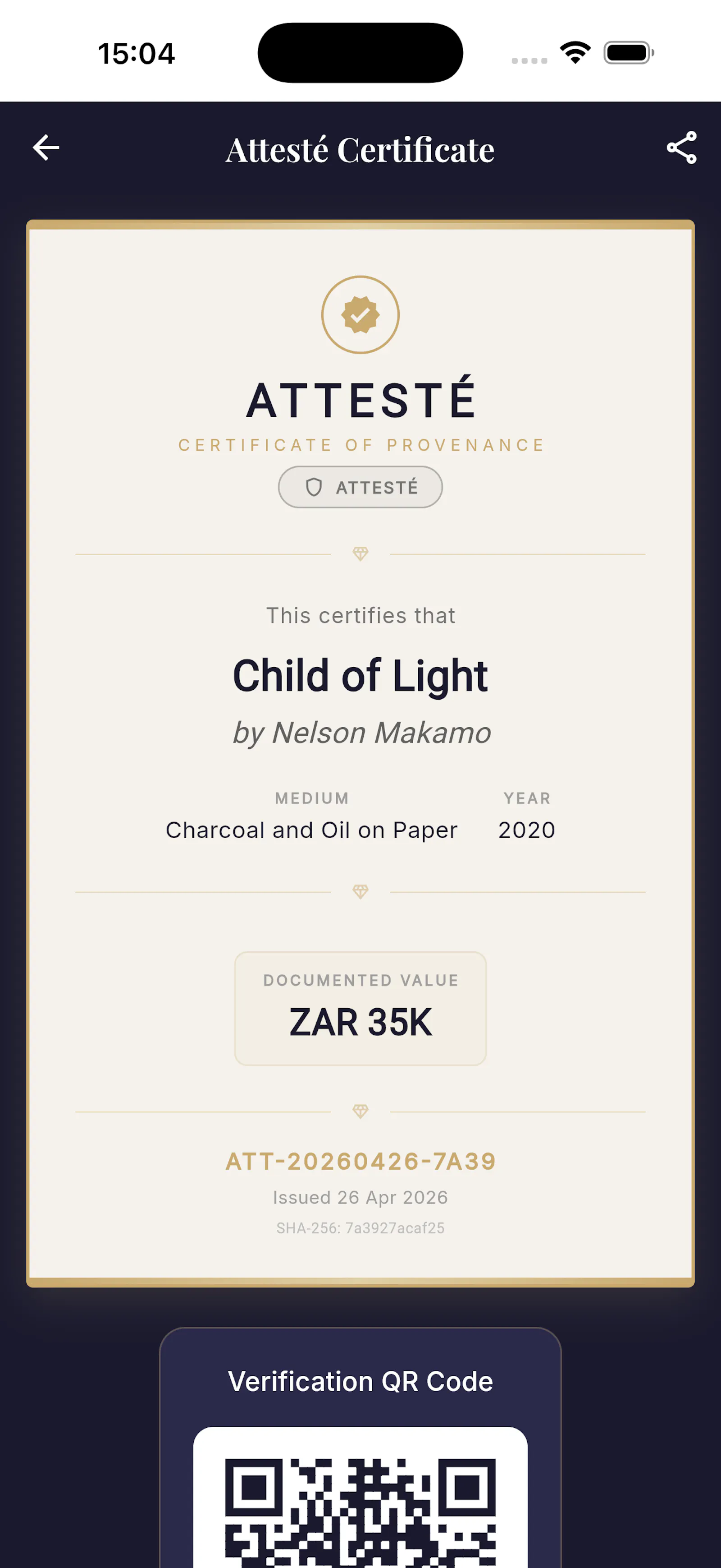 Attesté screenshot 5