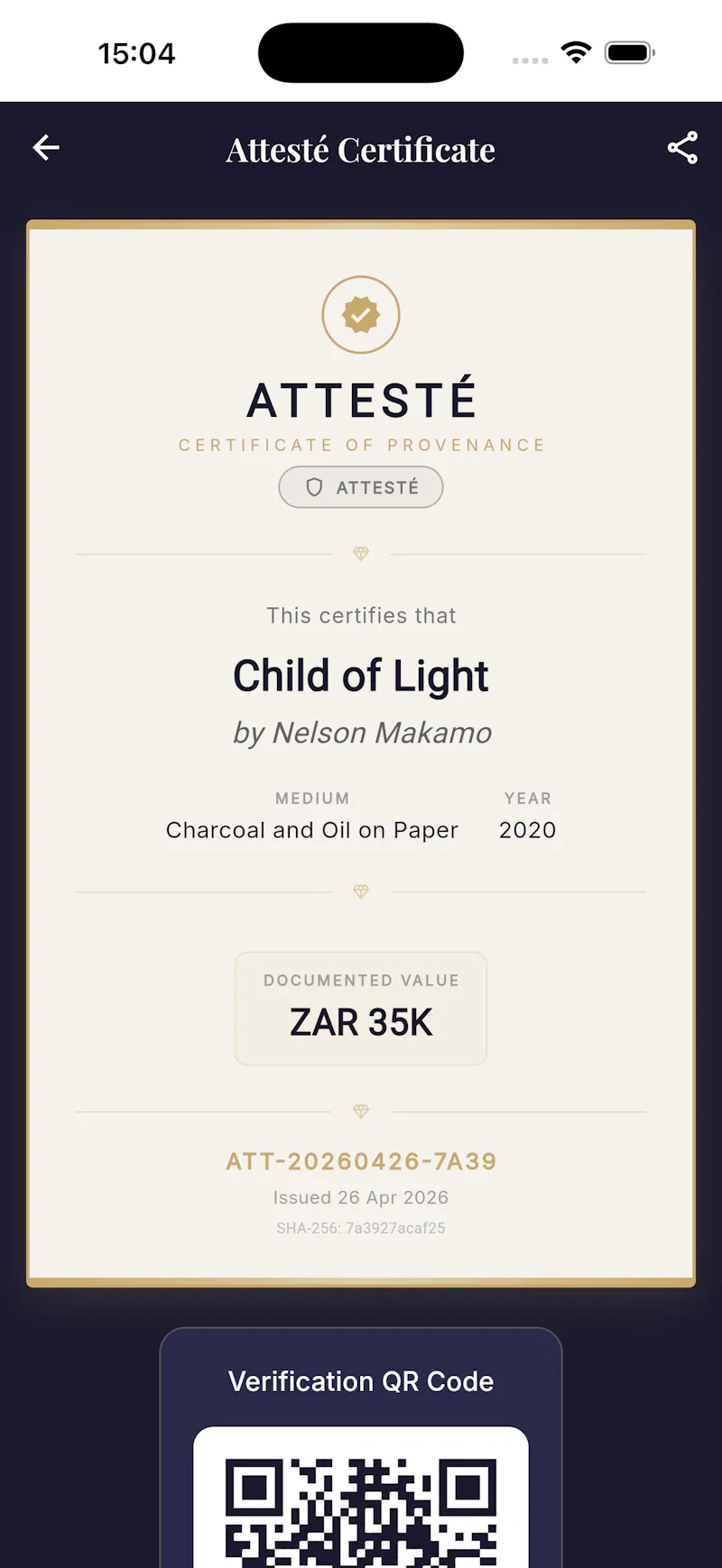 Attesté screenshot 5