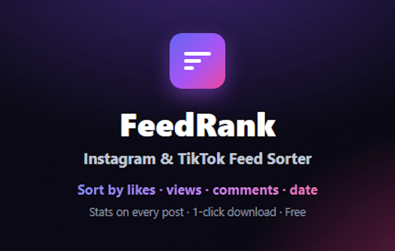 FeedRank screenshot 1