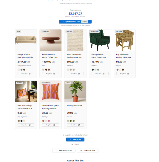 FurnMatch - Screenshot 4 showing product features and functionality