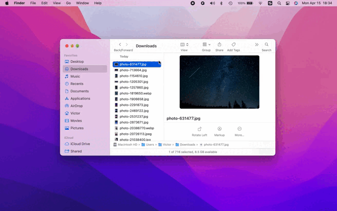 Média Utilitaire de productivité QuickFindler -Macos 15