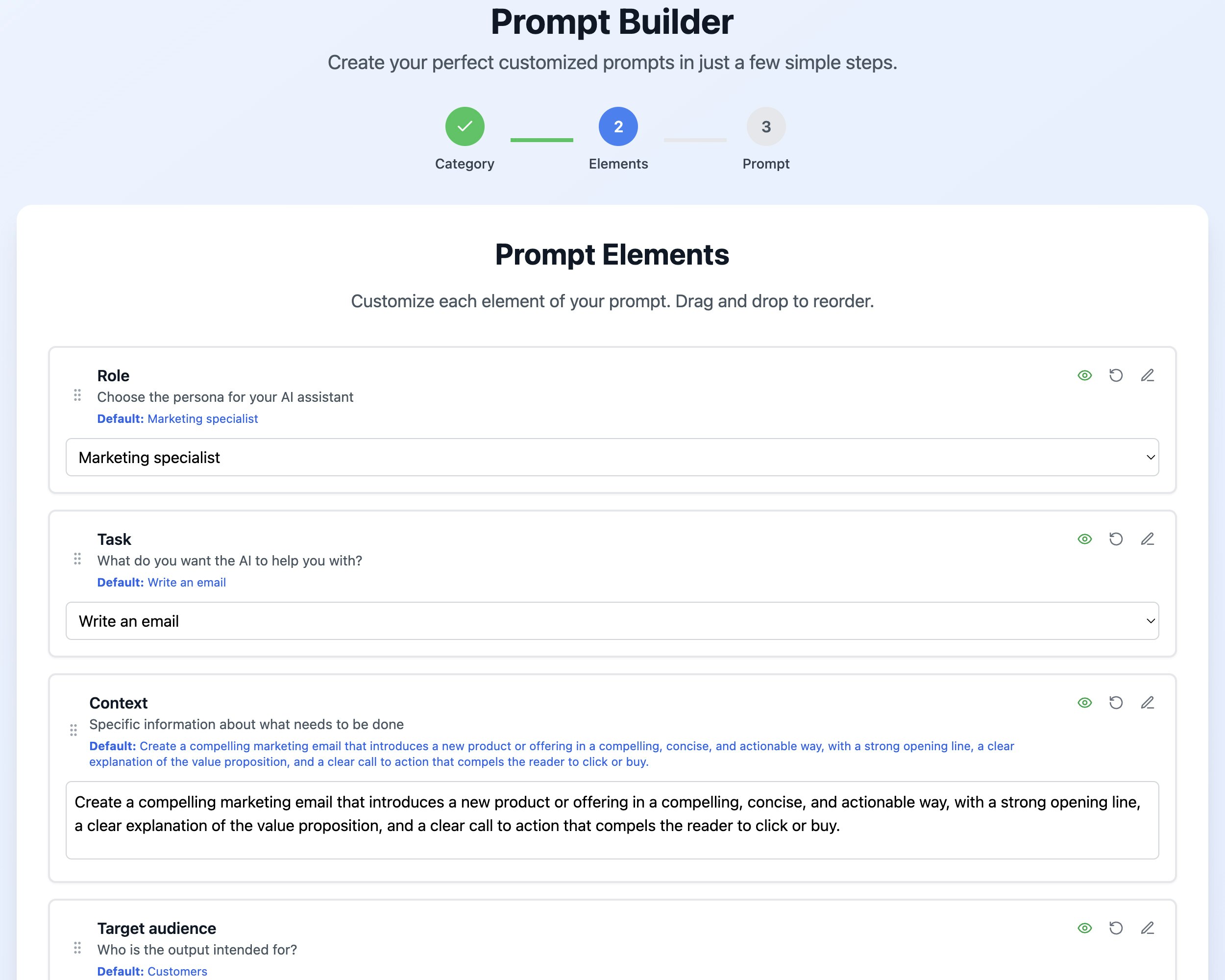 Prompt Builder gallery image
