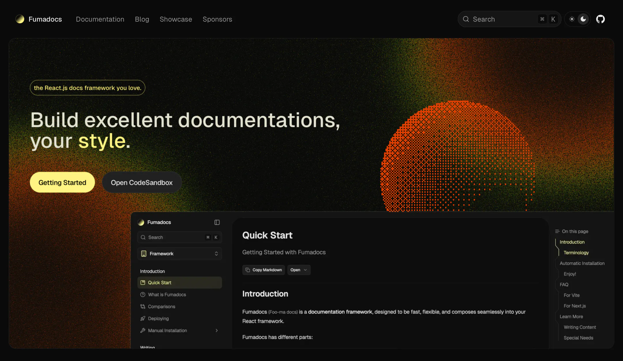 Fumadocs: The React.js documentation framework | Product Hunt
