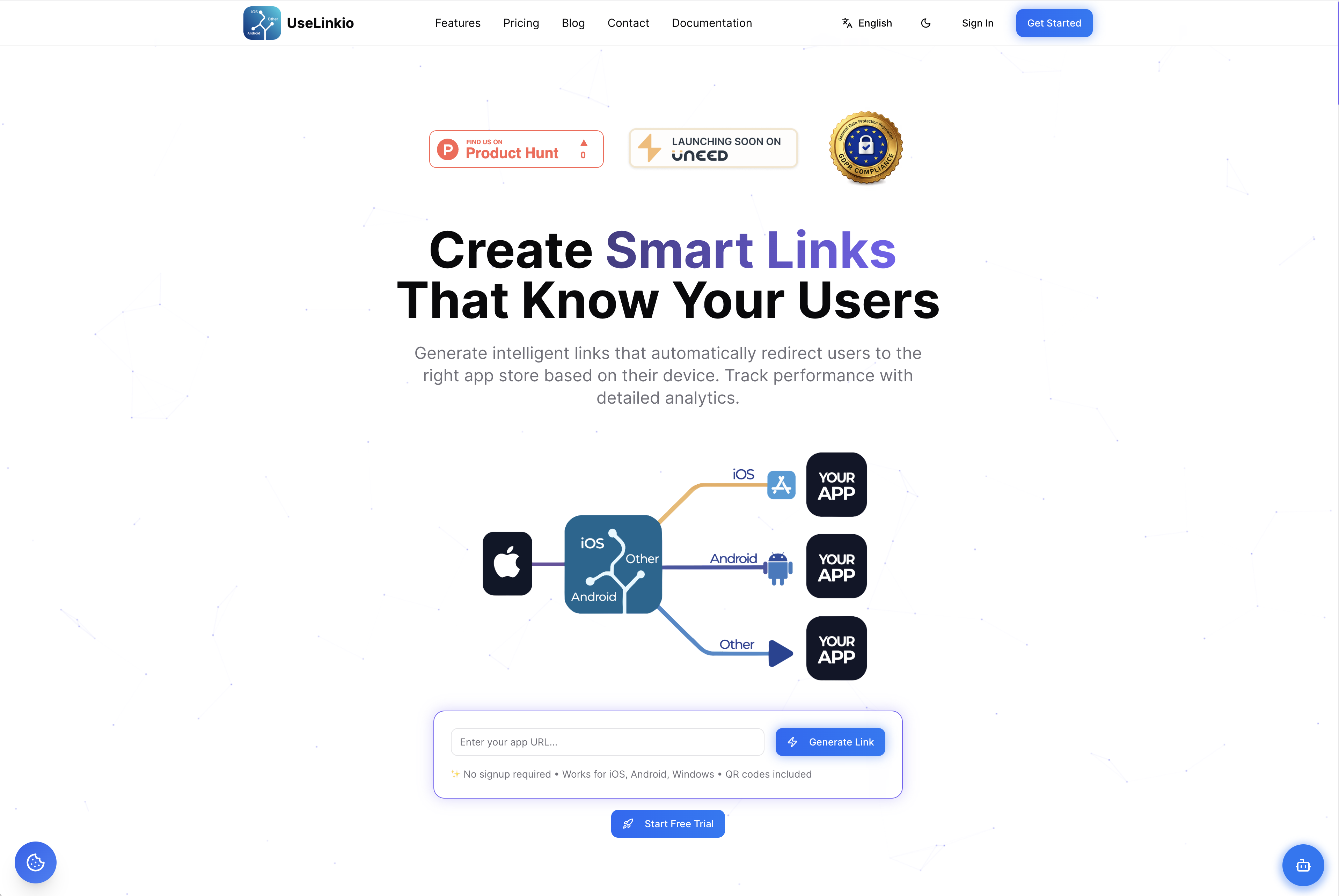 uselinkio.com - Main product screenshot demonstrating key features and user interface