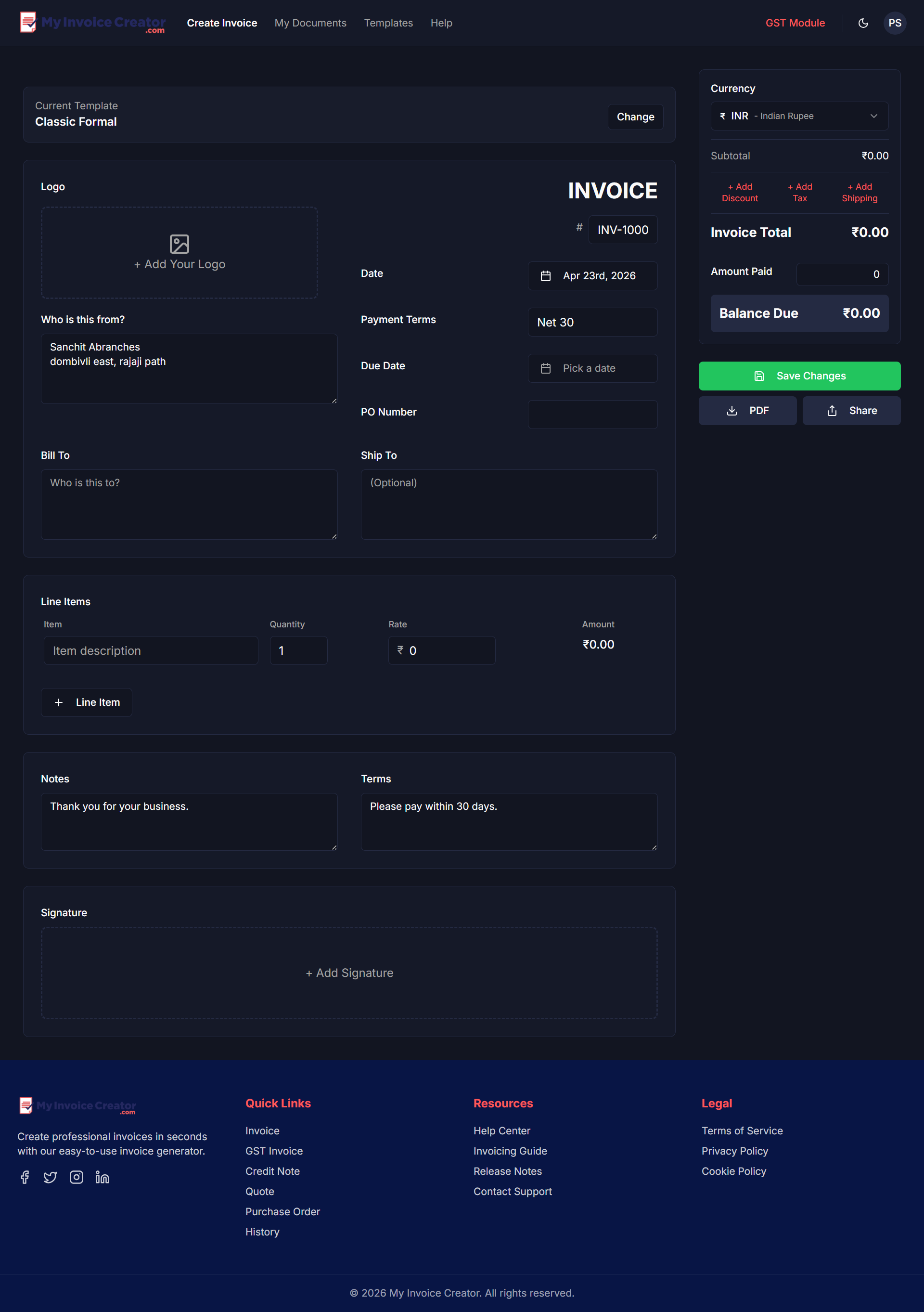 My Invoice Creator gallery image