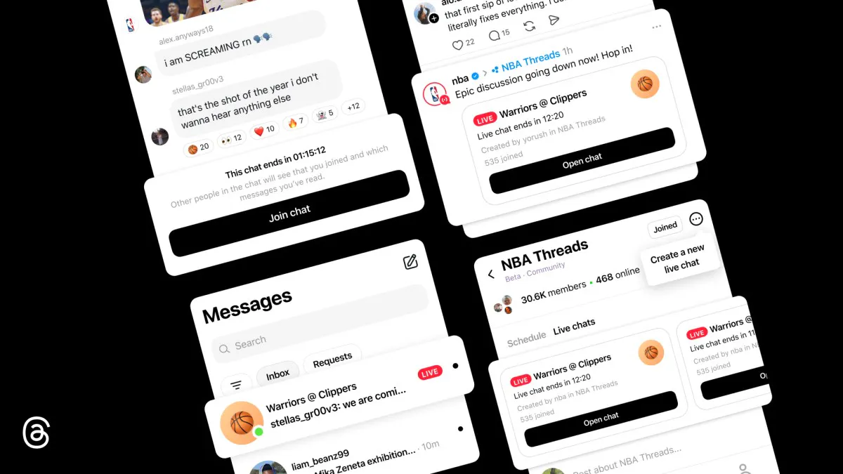 Live Chats on Threads