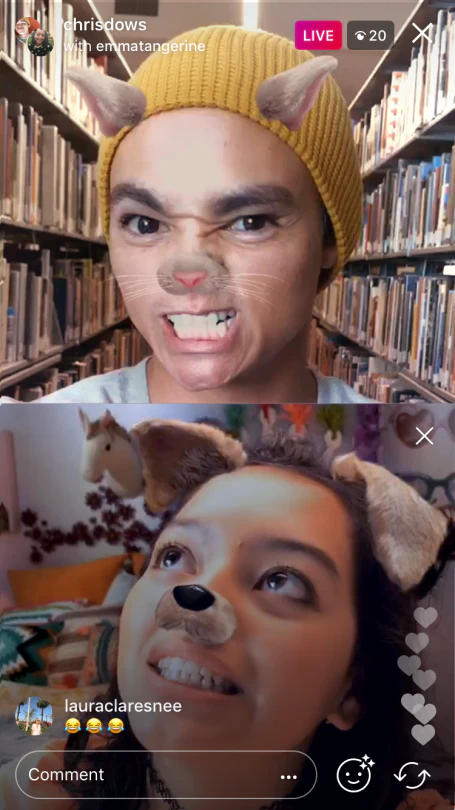 Instagram Live with a Friend