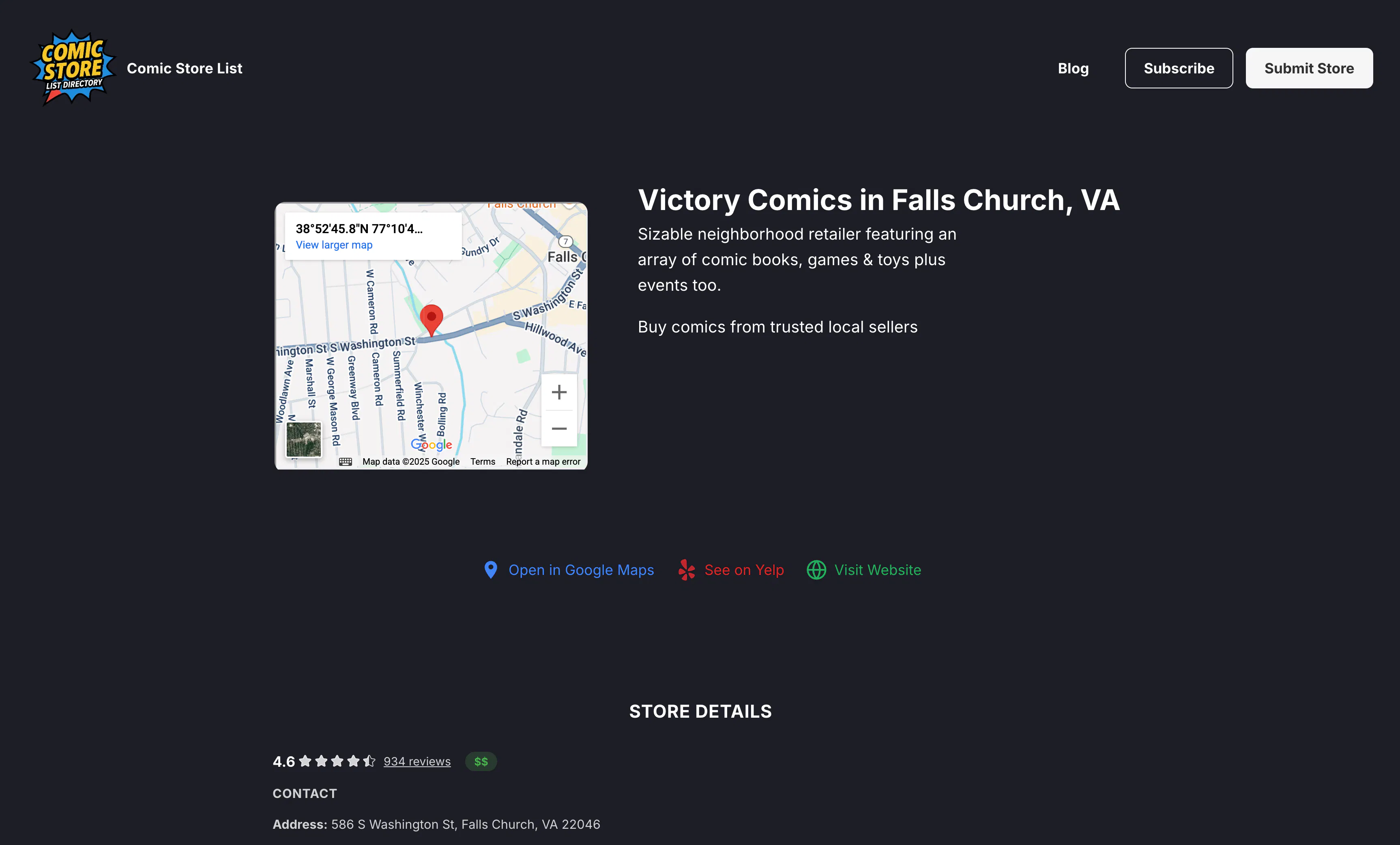 Comic Store List Directory gallery image