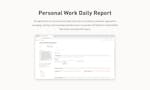 Personal Work Daily Report image