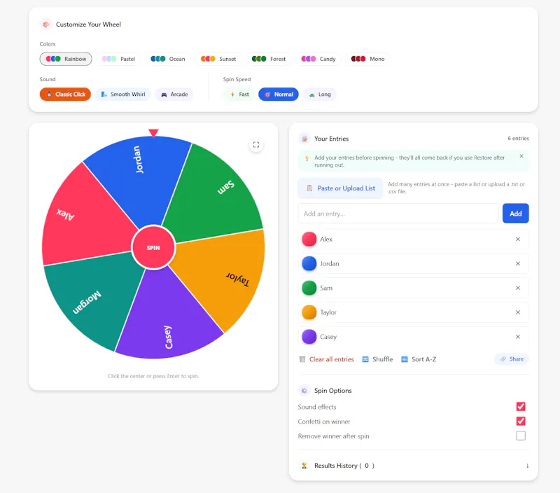 WheelSpinFree screenshot 2