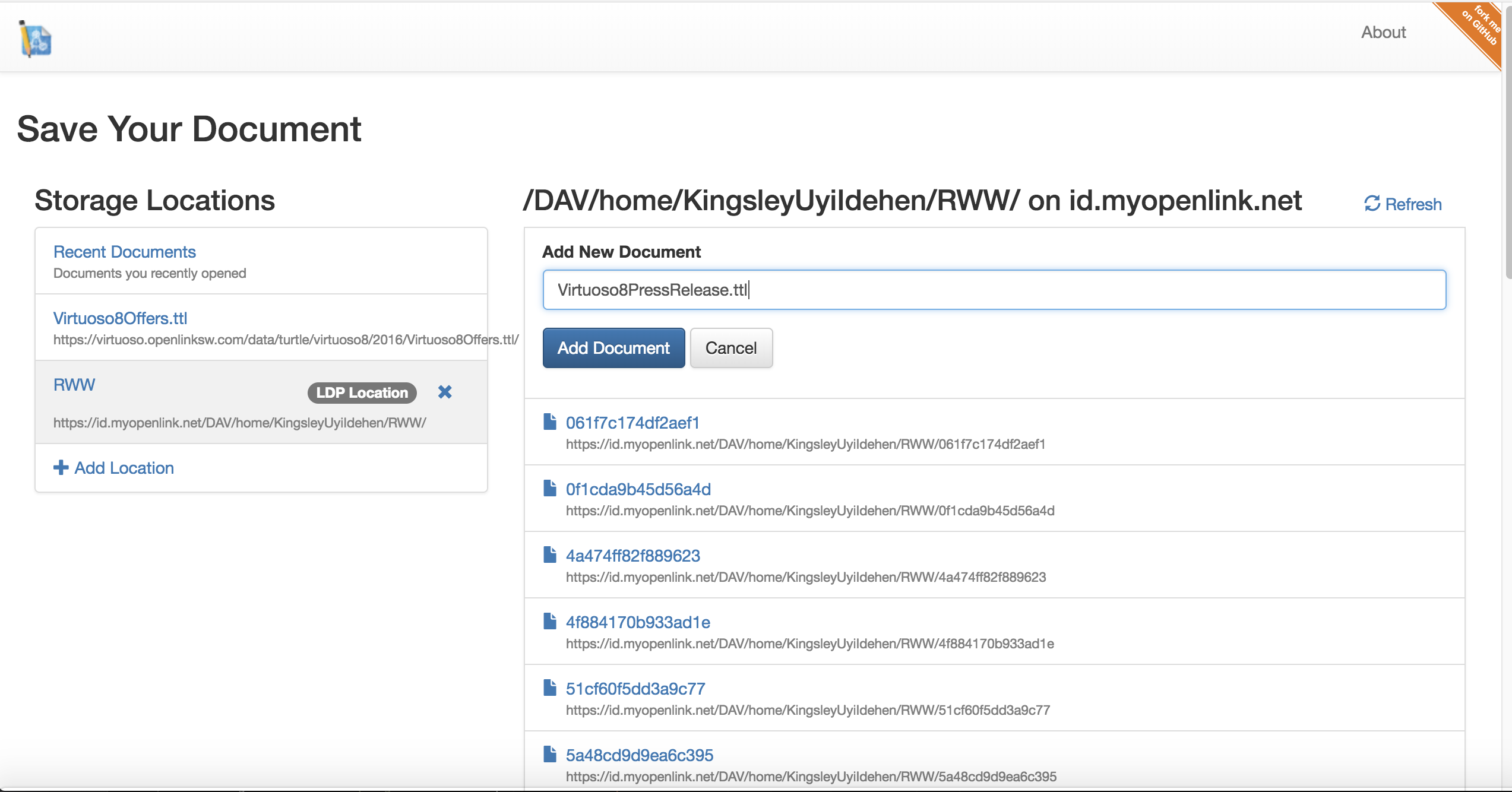OpenLink Structured Data Editor (OSDE) gallery image