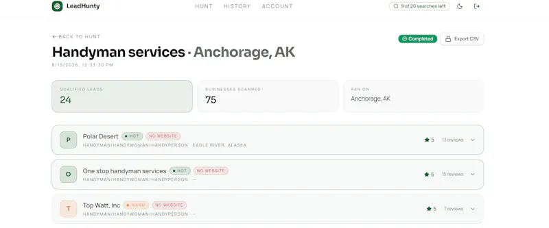 LeadHunty screenshot 3