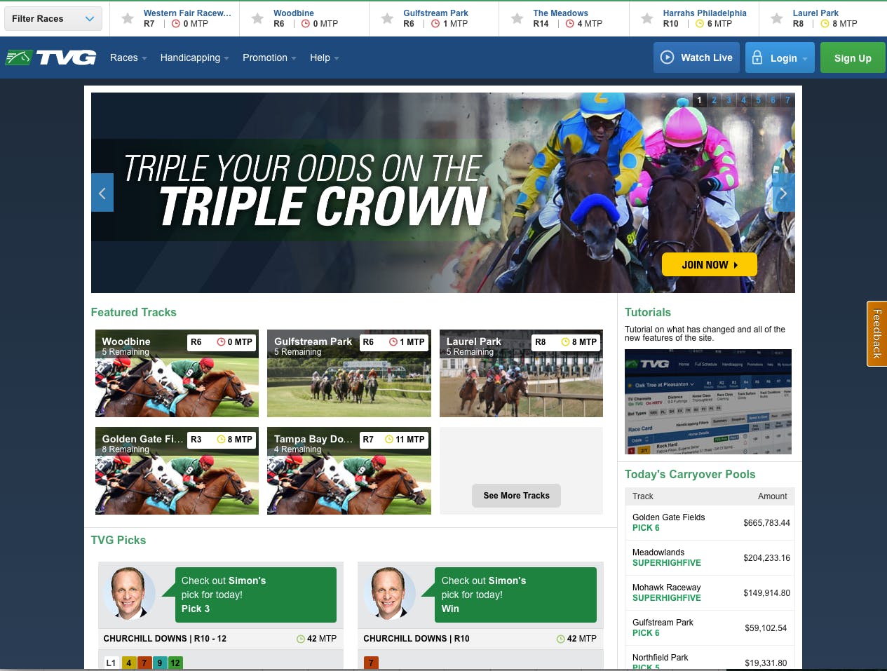 TVG Horse Racing Betting media 1