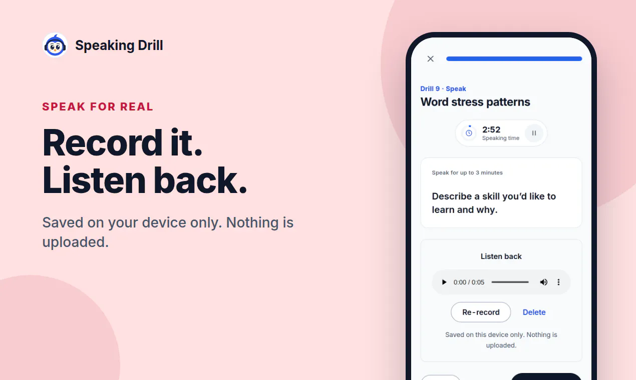 Speaking Drill gallery image
