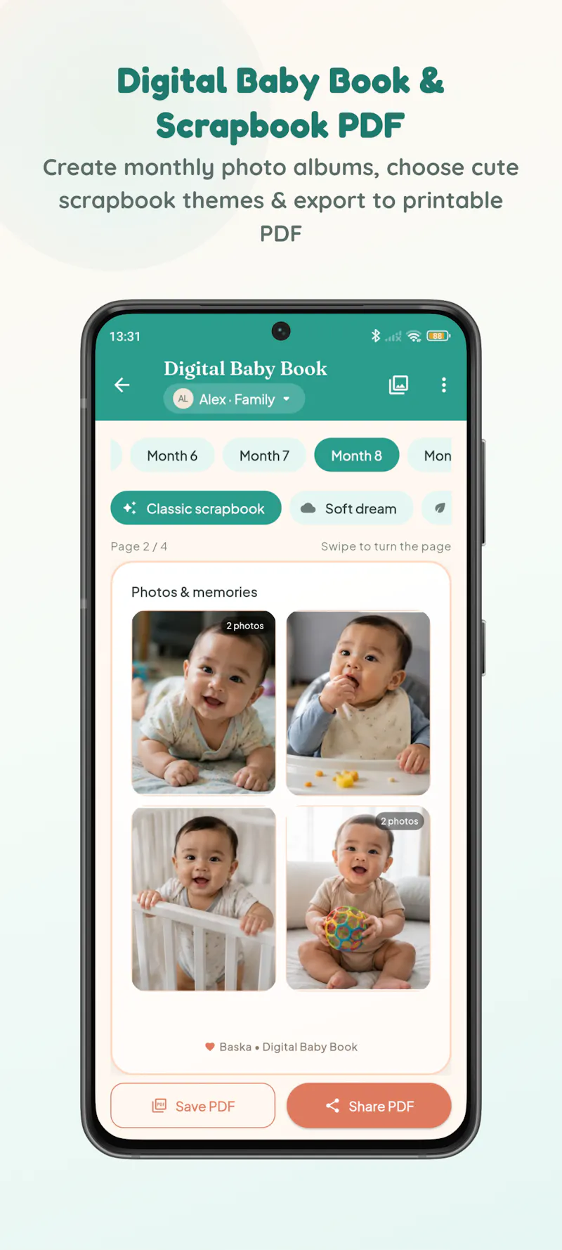 Baska: Baby Tracker & Diary screenshot 2
