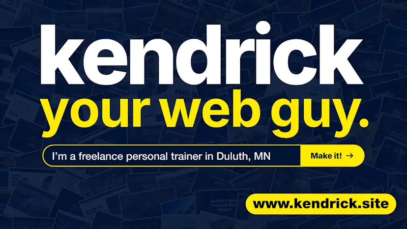 www.kendrick.site screenshot 1 (video preview)