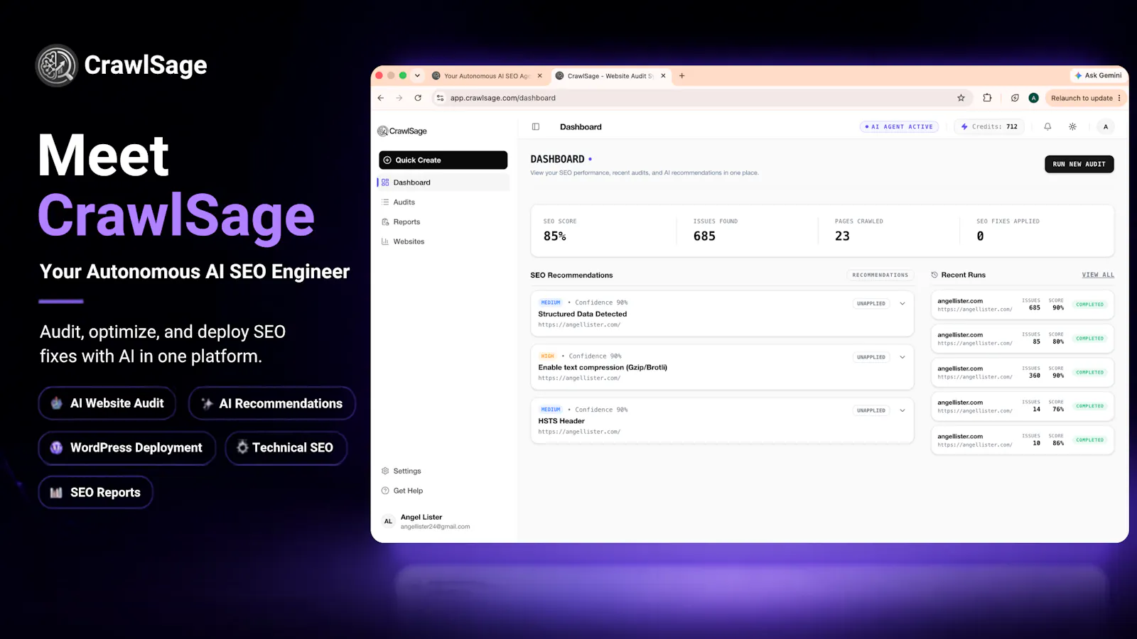 CrawlSage screenshot 1