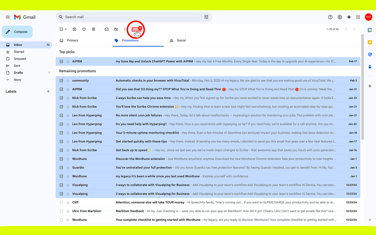 Enregistrer les e-mails de Gmail sous le nom de PDF media 4