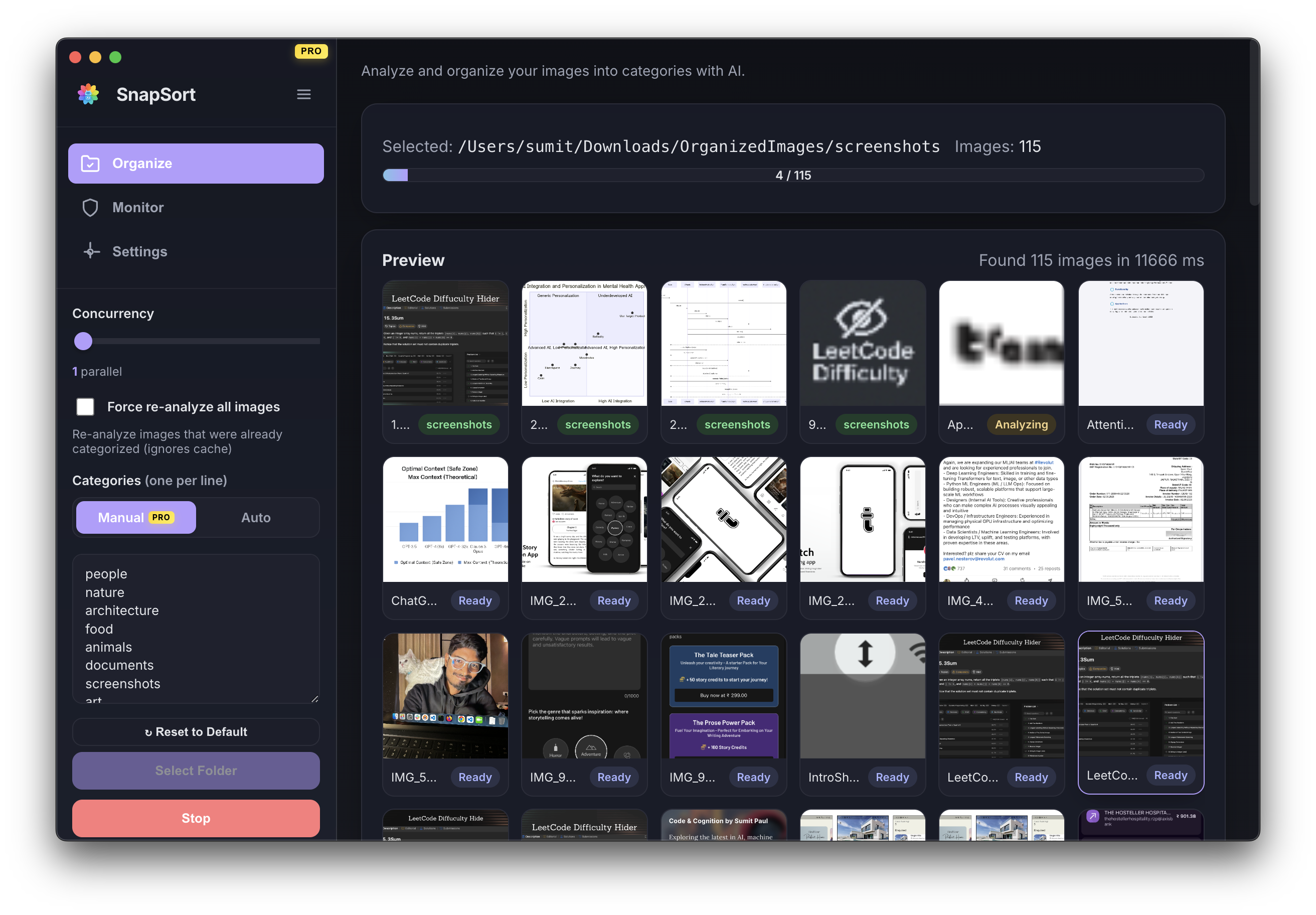 SnapSort gallery image