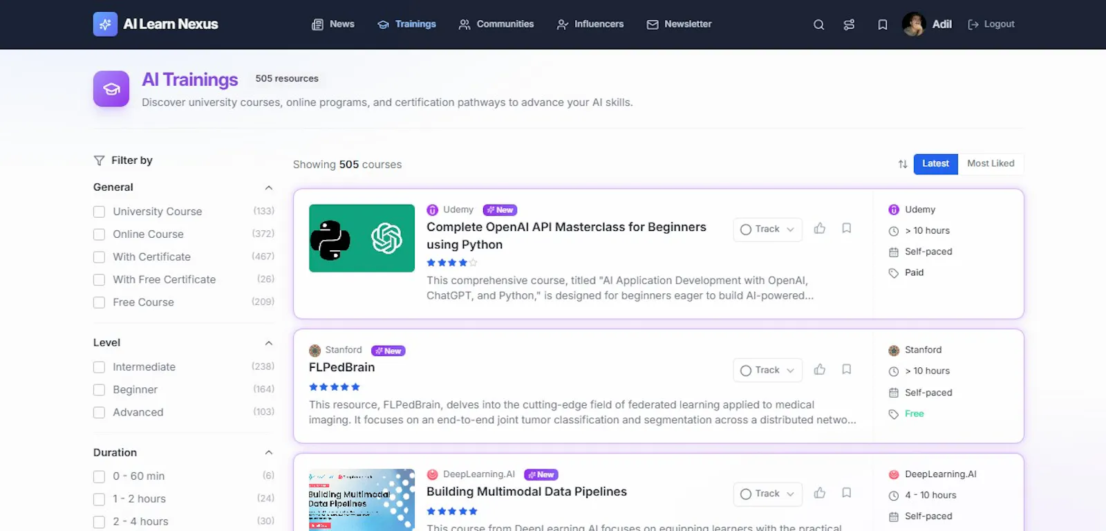 AI Learn Nexus- A Curated AI Hub screenshot 3