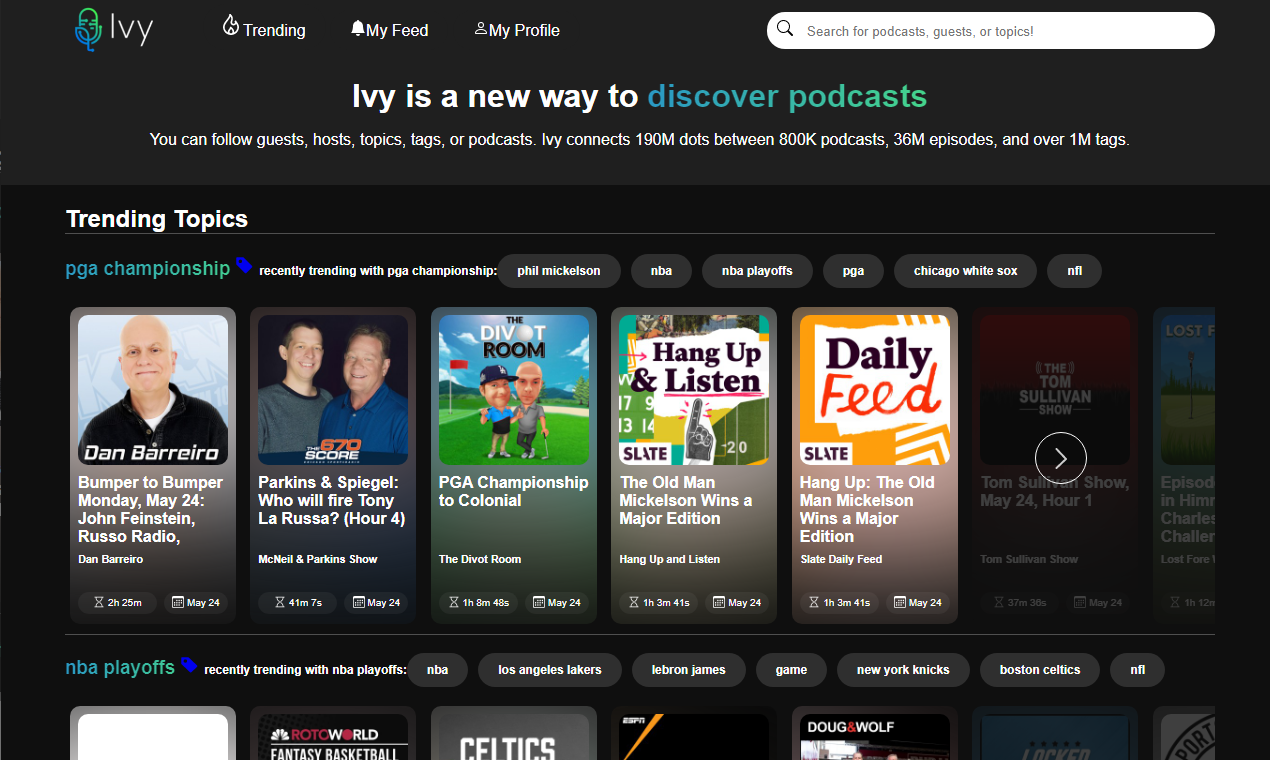 Ivy Podcast Discovery gallery image