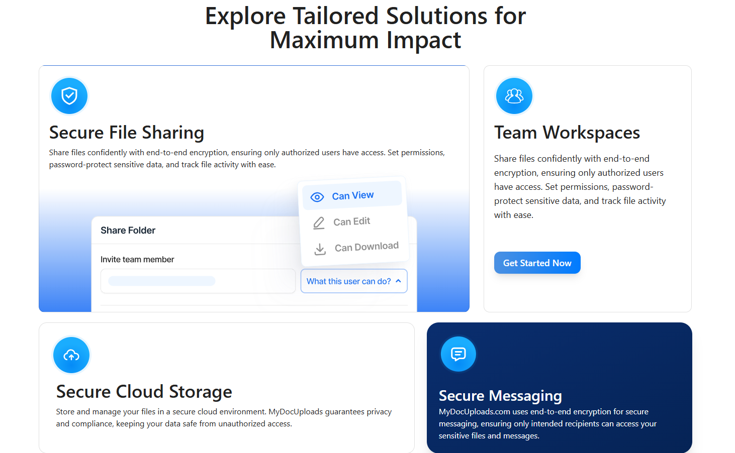 MyDocUploads - Screenshot 4 showing product features and functionality