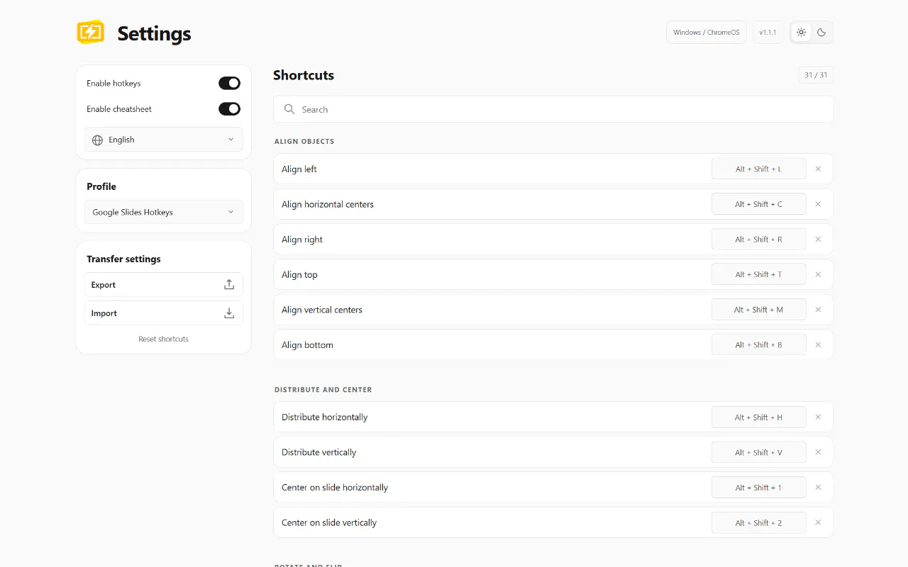Google Slides Hotkeys gallery image