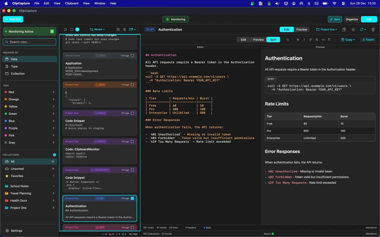 ClipCapture: Clipboard Manager gallery image