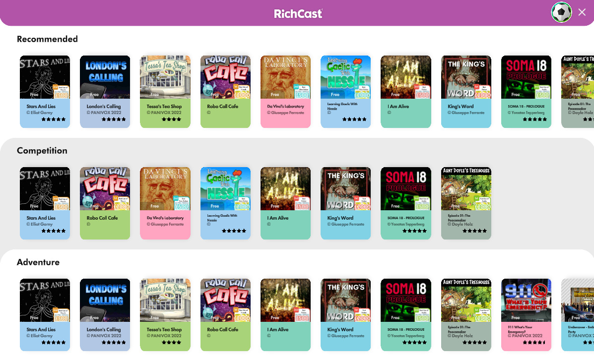RichCast - Create - Play - Share - Publish media 7