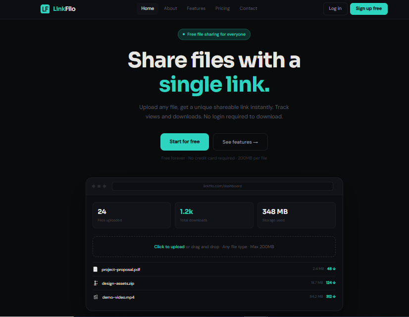 LinkFilo — Upload. Link. Share. gallery image