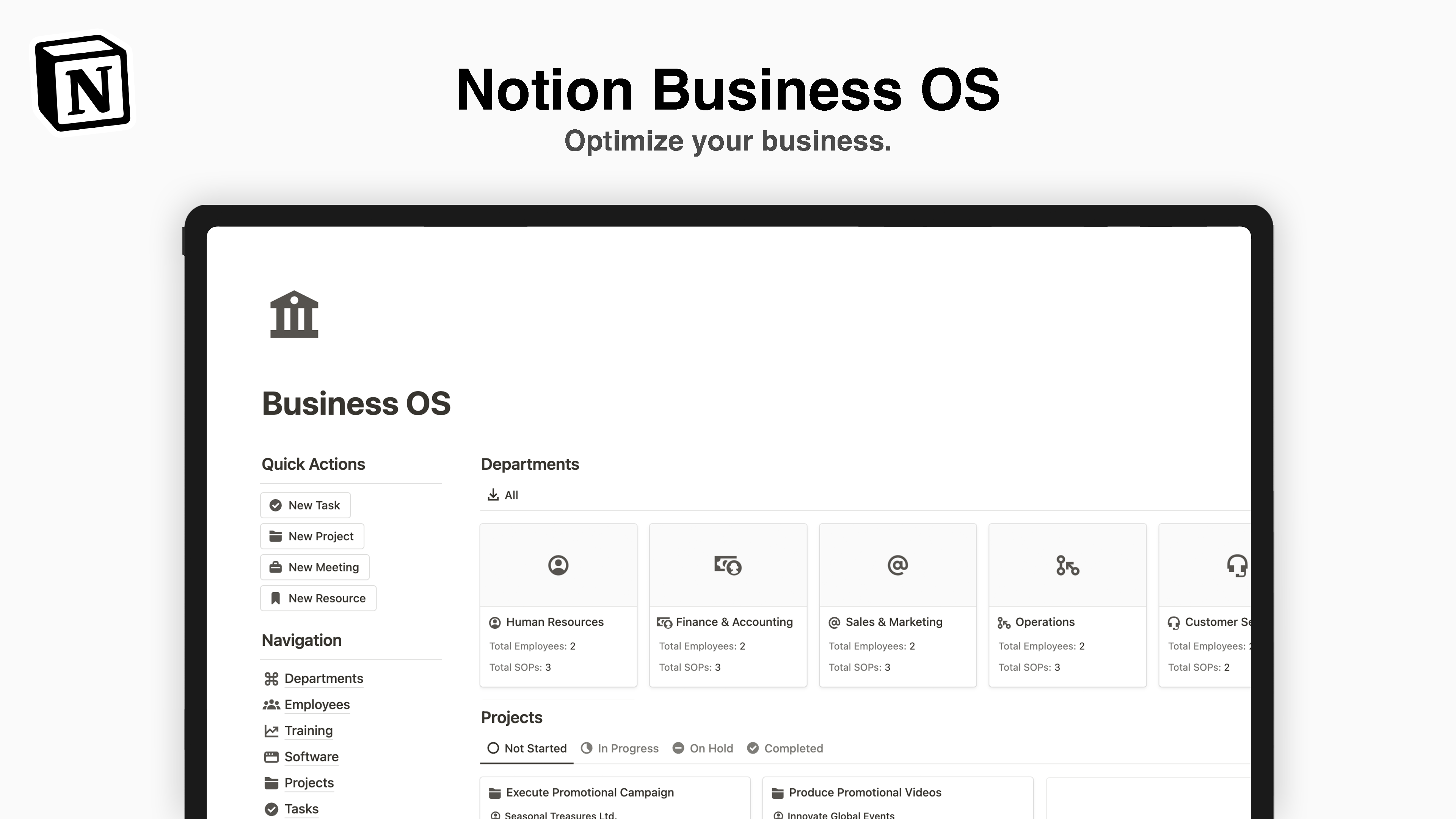 Notion Business OS gallery image