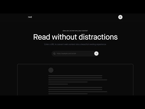RWD : Read Without Distractions gallery image
