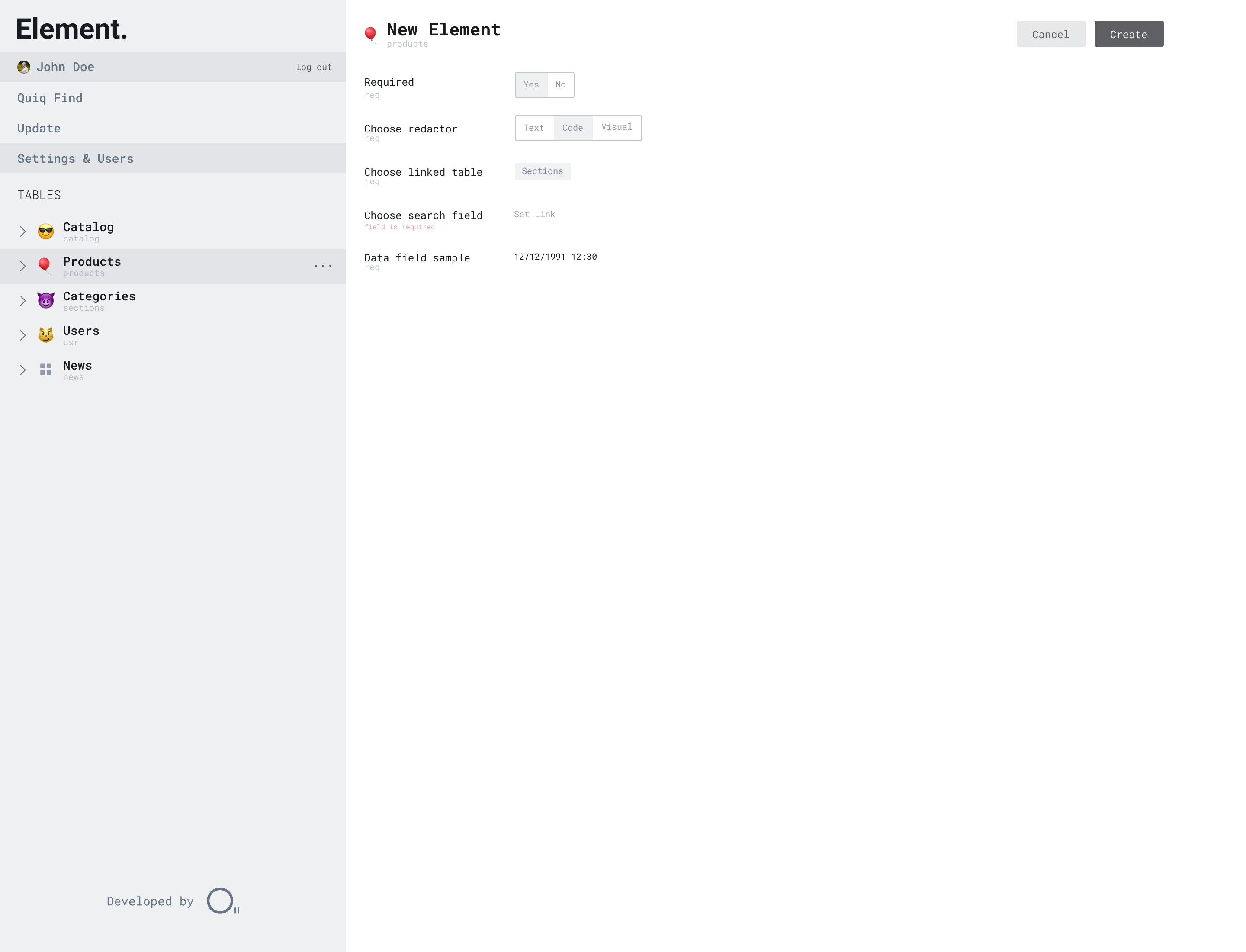 Element gallery image