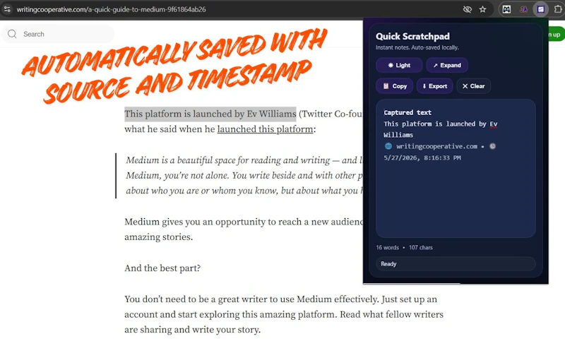 Quick Scratchpad screenshot 3