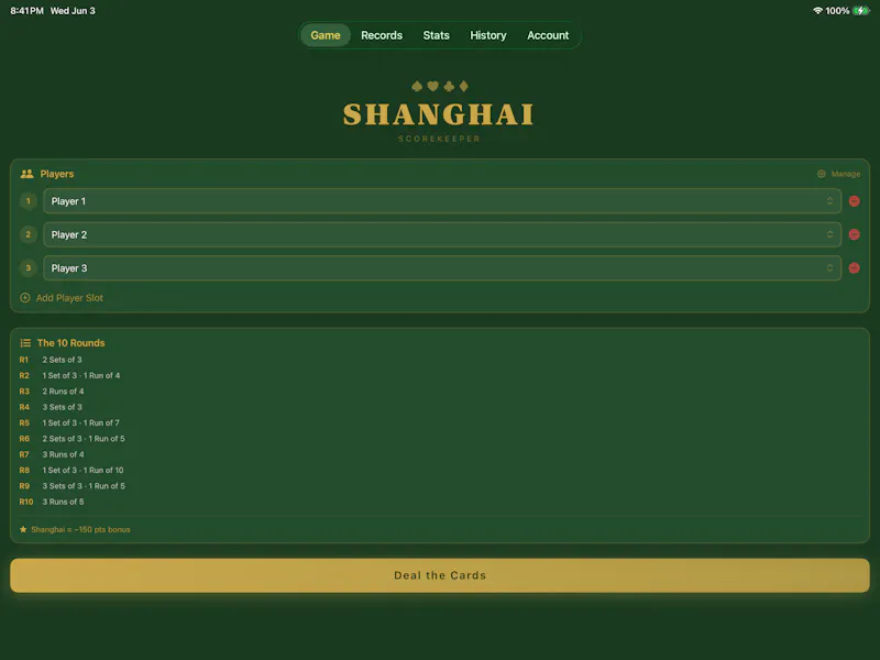 Shanghai Scorekeeper screenshot 1