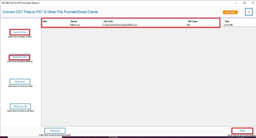 OST to PDF Converter - Screenshot 2 showing product features and functionality