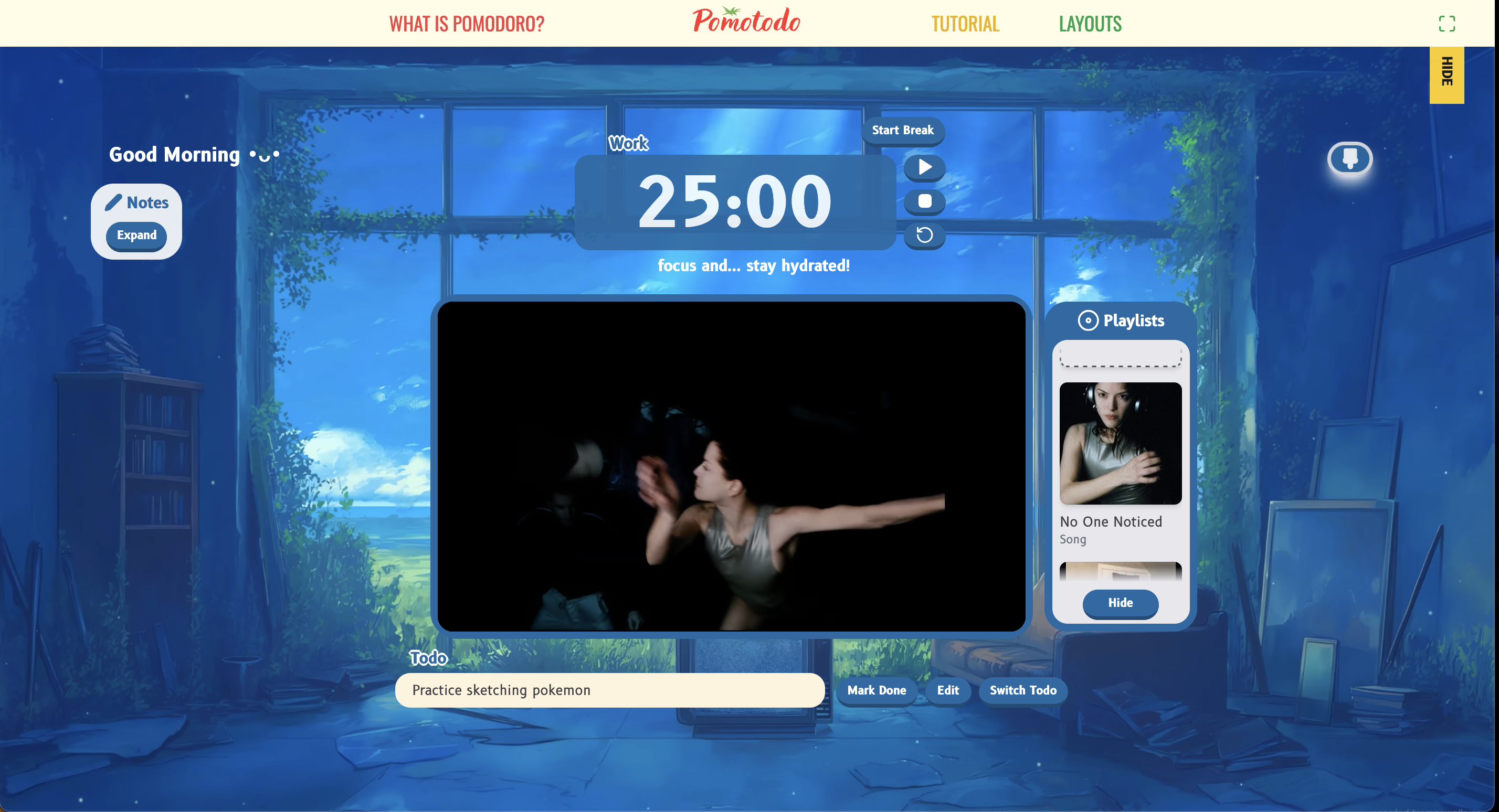 Pomotodo.space - Tutto in un Web Pomodoro, Todolist e Study/Work Music Accogliente media 4