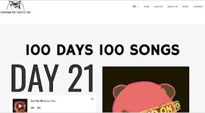 Funtime Productions presents 100 DAYS 100 SONGS : SEASON ONE gallery image